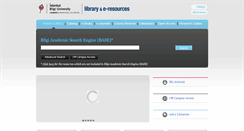 Desktop Screenshot of library.bilgi.edu.tr